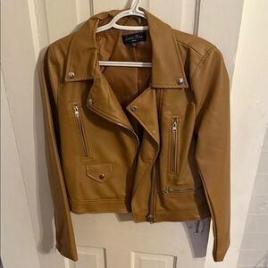 Women's Tan Leather Jacket